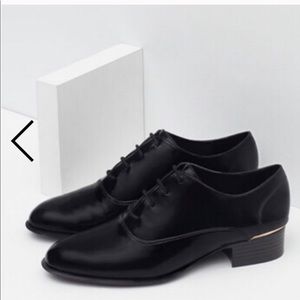 Zara basic lace up flats